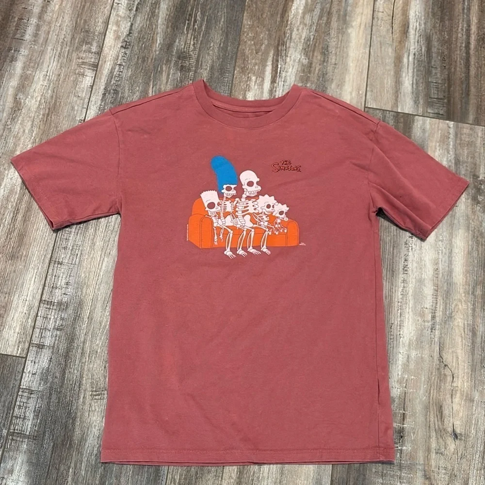 Gap Teen Simpsons Halloween Skeleton Family Short Sleeve Graphic Tee Shirt 10